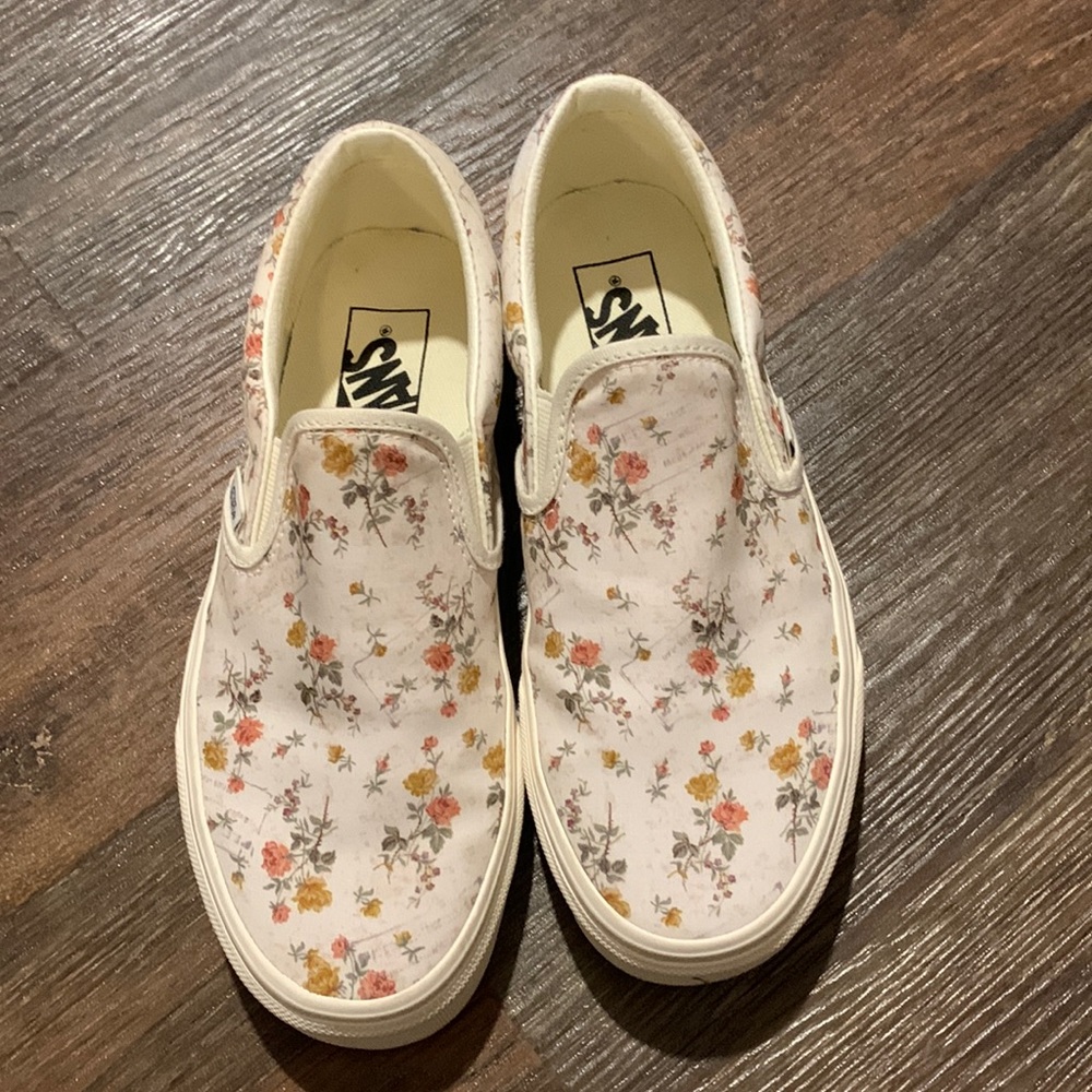 Vans floral shoes